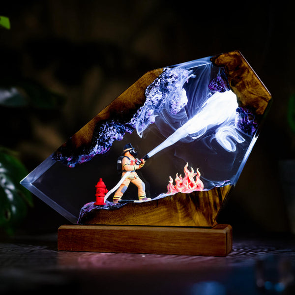 Firefighter Resin Lamp Ver 2