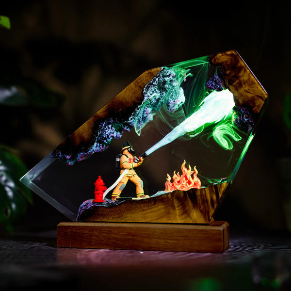 Firefighter Resin Lamp Ver 2