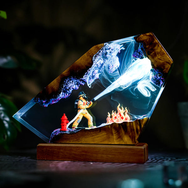 Firefighter Resin Lamp Ver 2