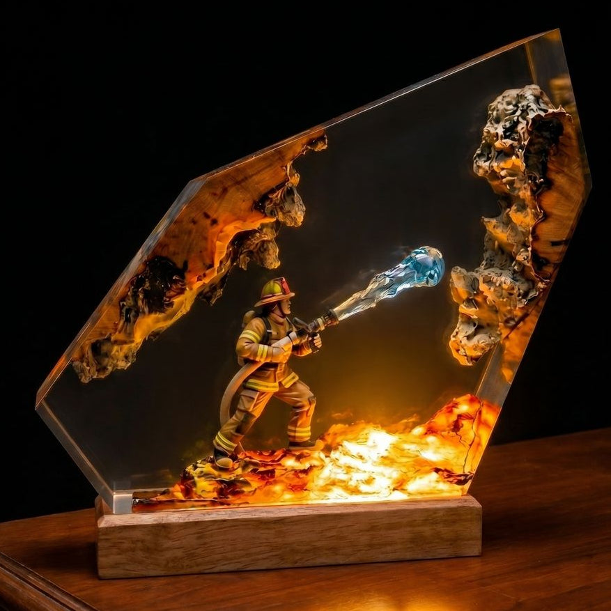 Firefighter Resin Lamp Ver 2