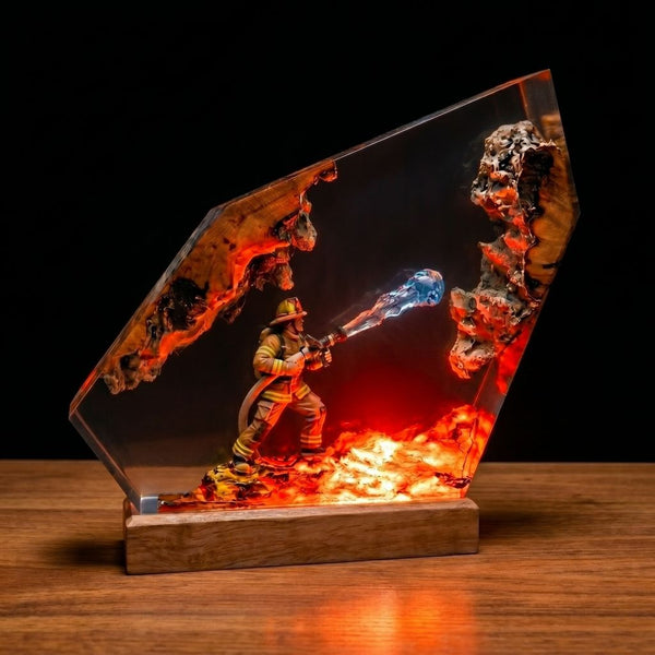 Firefighter Resin Lamp Ver 2
