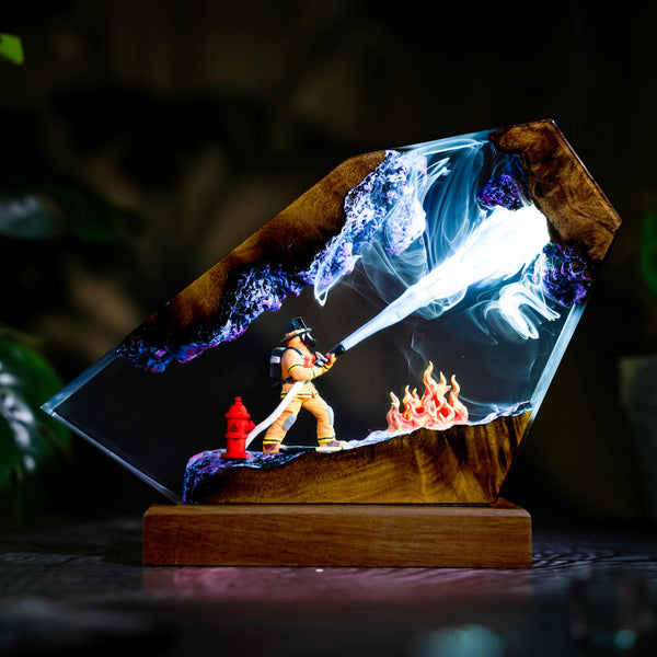 Firefighter Resin Lamp Ver 2