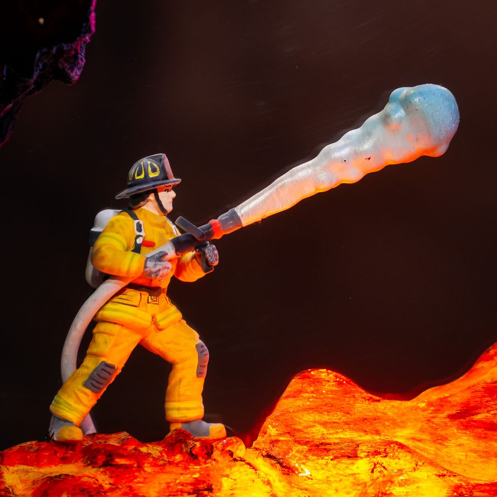 Firefighter Resin Lamp Ver 1