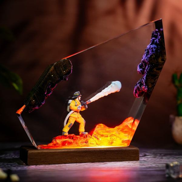 Firefighter Resin Lamp Ver 2
