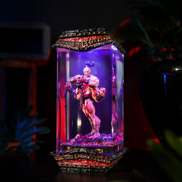 Four-Arm Warrior Resin Lamp