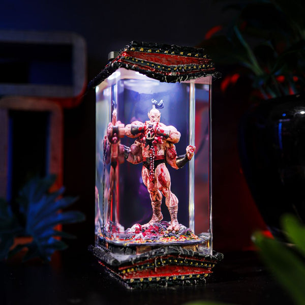 Four-Arm Warrior Epoxy Resin Night Lamp
