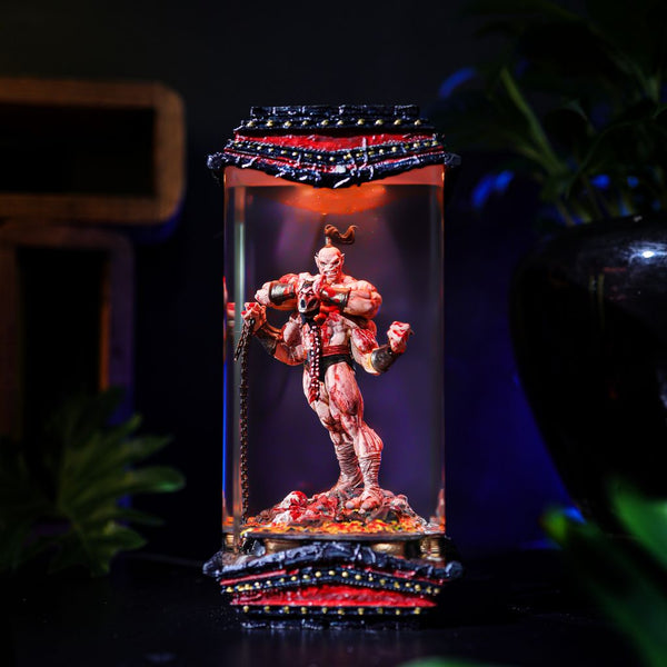 Four-Arm Warrior Handmade Epoxy Light
