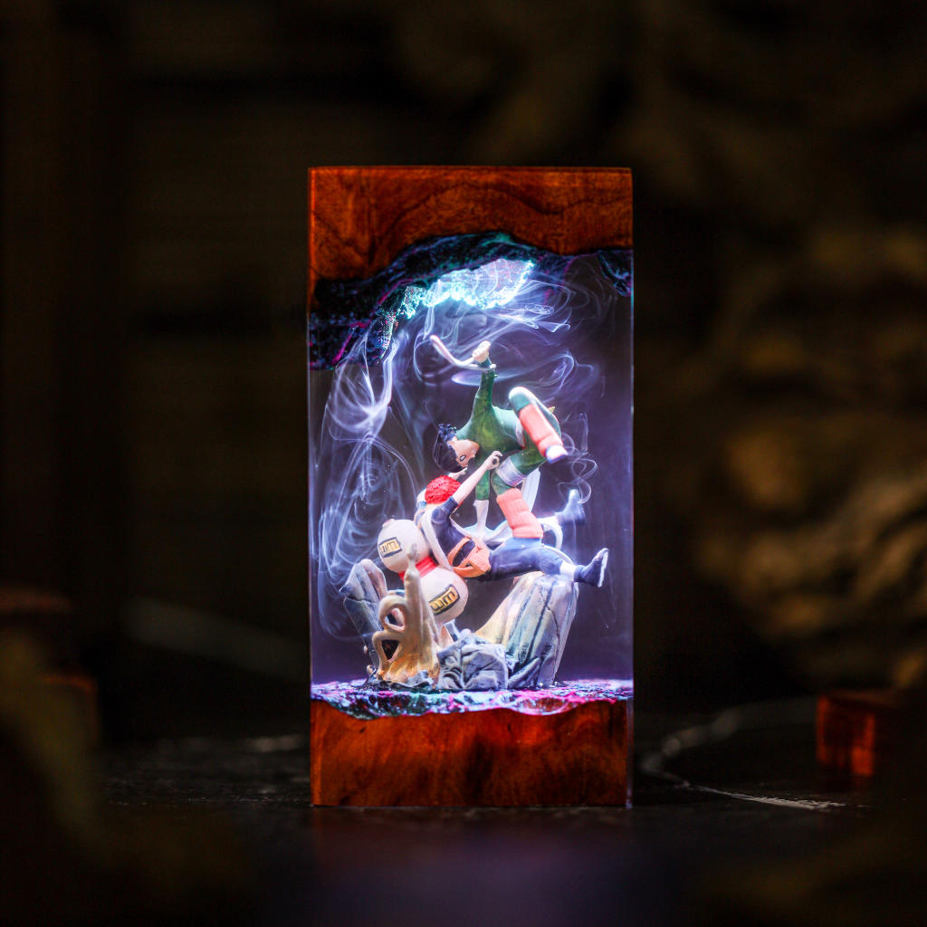 Gaara vs Rock Lee Night Lamp