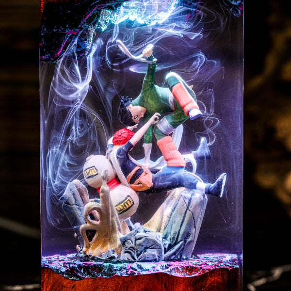 Gaara vs Rock Lee Night Lamp