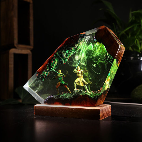 Star Wars Anakin and Obi-Wan Epoxy Resin Lamp