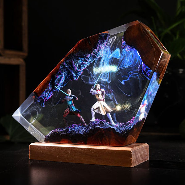 General Kenobi & Anakin Skywalker Star Wars Lamp