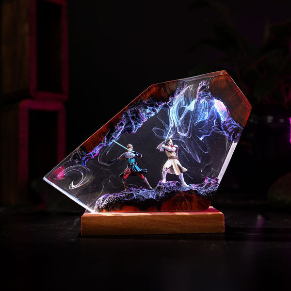 General Kenobi & Anakin Skywalker Star Wars Night Light
