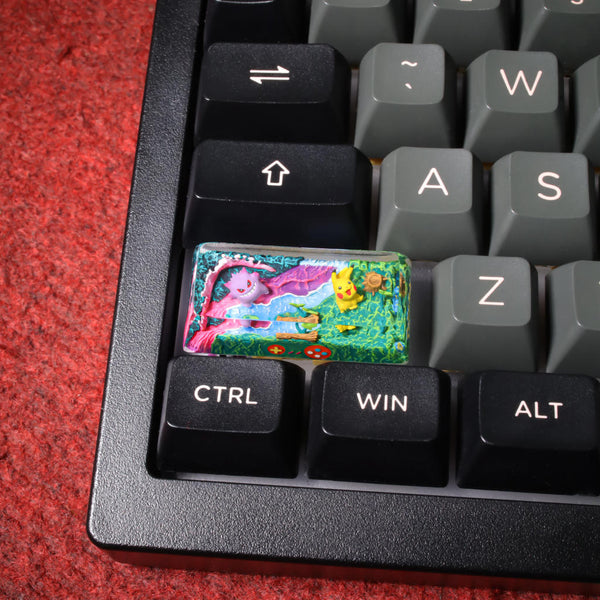 Pikachu & Squirtle Pokémon Shift Keycap