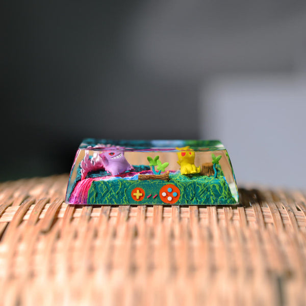 Charmander & Squirtle Pokémon Shift Keycap
