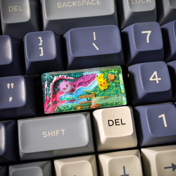 Pikachu & Squirtle Pokémon Shift Keycap