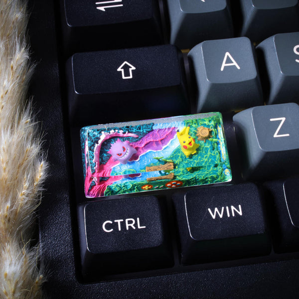 Pikachu & Squirtle Pokémon Shift Keycap