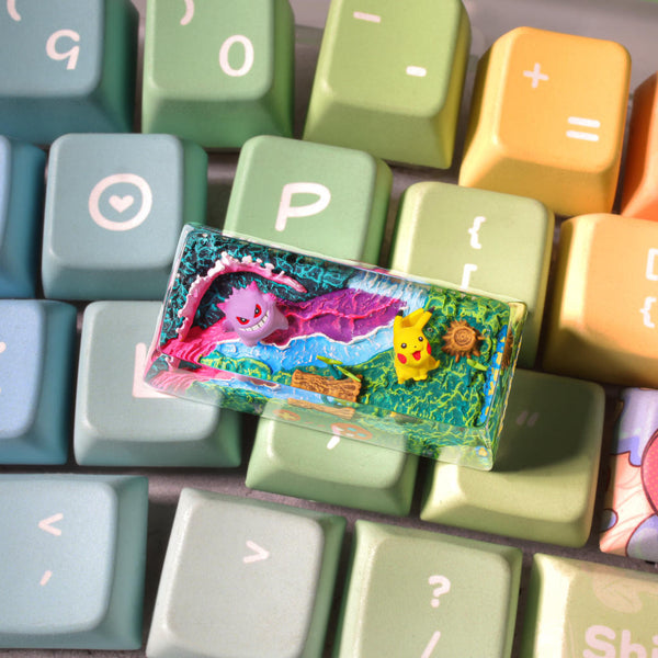 Pikachu & Squirtle Pokémon Shift Keycap