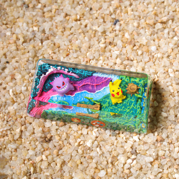 Pikachu & Squirtle Pokémon Shift Keycap