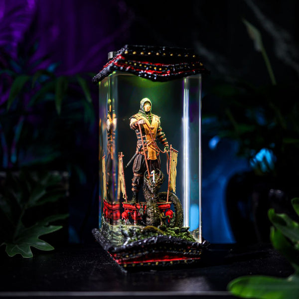Hellfire Ninja Epoxy Resin Lamp