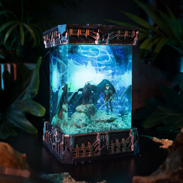 How To Train Your Dragon Toothless and Hiccup Table Lamp