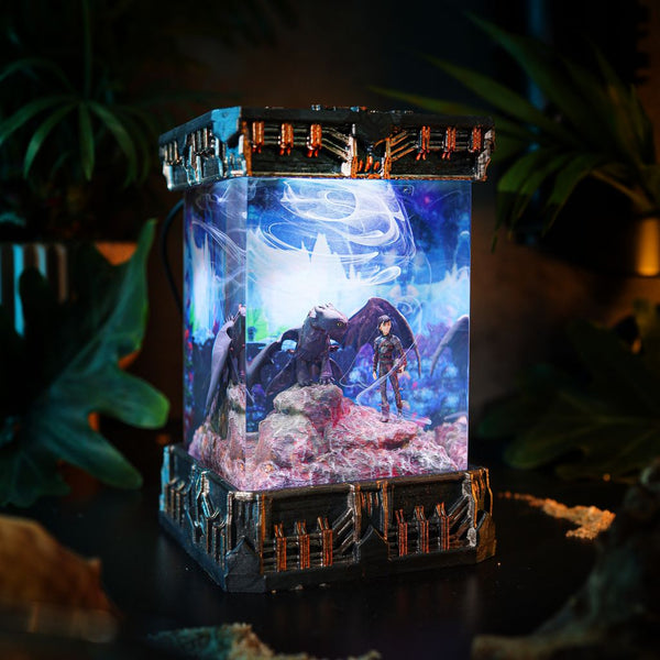 How To Train Your Dragon Toothless and Hiccup Night Lamp