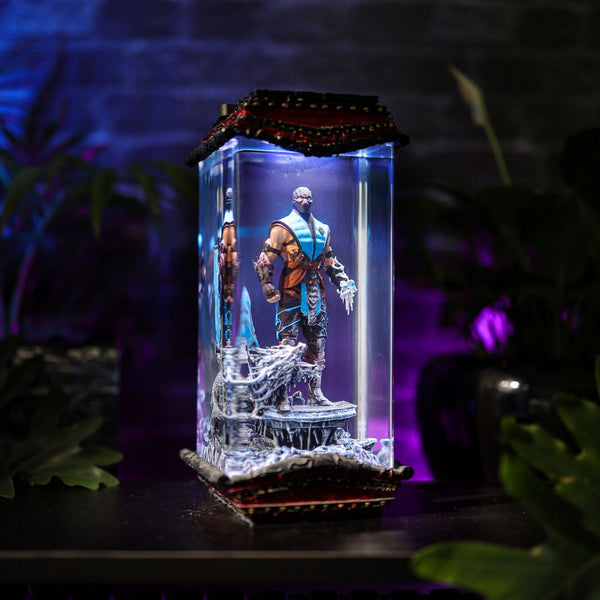Icy Warrior Epoxy Resin Gaming Lamp