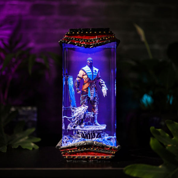 Icy Warrior Character Collectible Lamp