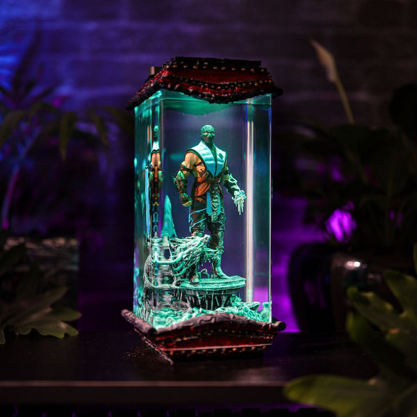 Gamer Room Decor Icy Warrior Lamp