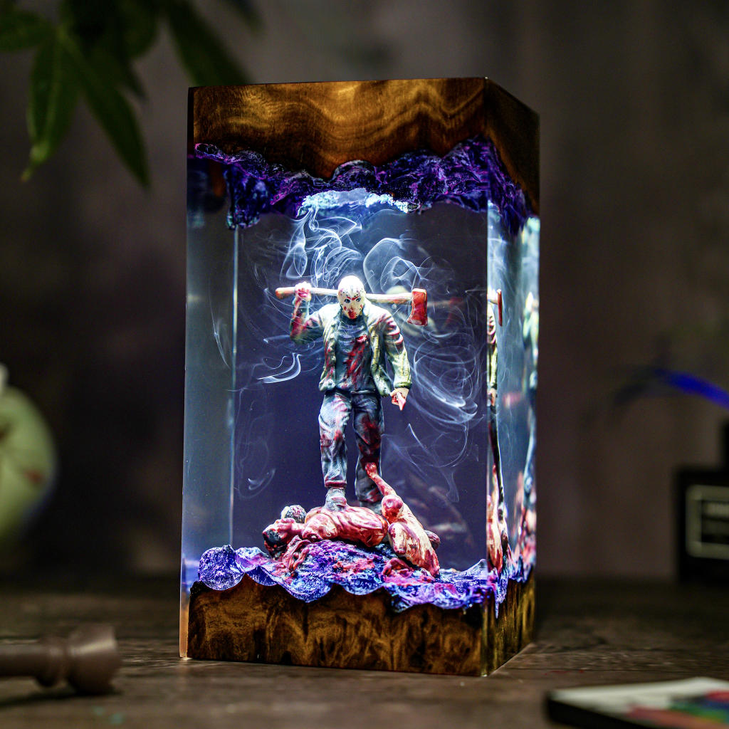 Jason Voorhees Friday the 13th Halloween Lamp