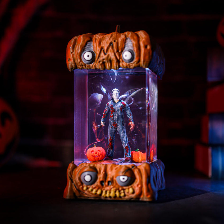 Jason Voorhees Friday the 13th Halloween Pumpkin Lamp