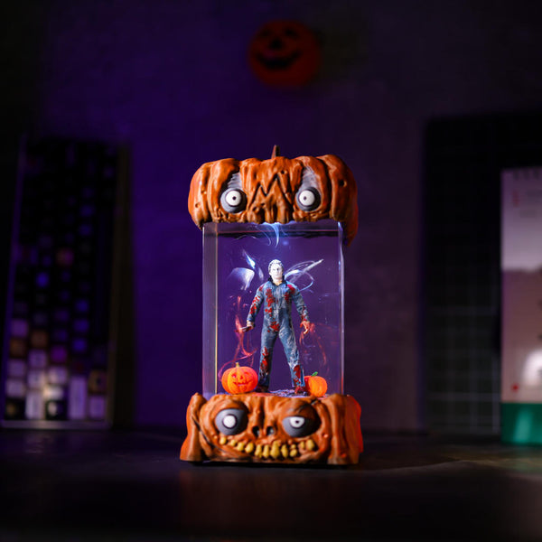 Jason Voorhees Friday the 13th Halloween Pumpkin Lamp