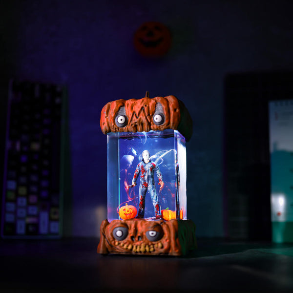 Jason Voorhees Friday the 13th Halloween Pumpkin Lamp