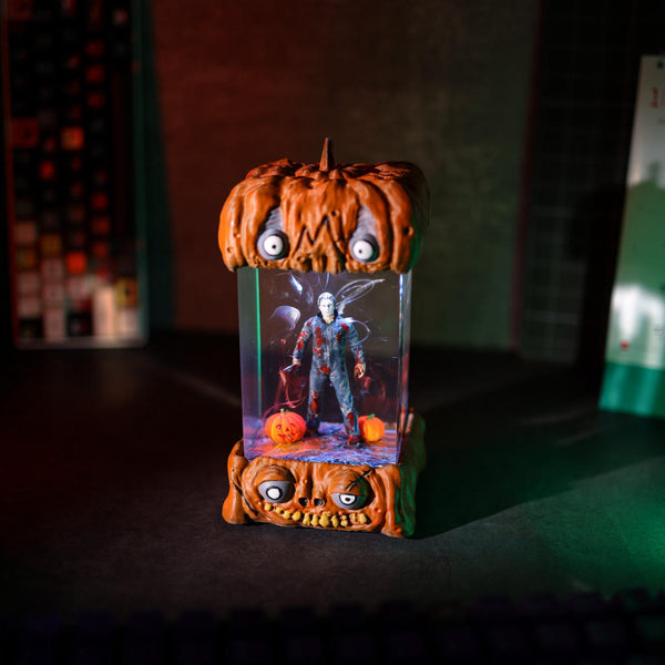 Jason Voorhees Friday the 13th Halloween Pumpkin Lamp