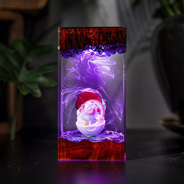 Handmade Jigglypuff Pokémon Resin Light