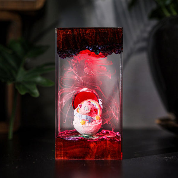 Jigglypuff Pokémon Decorative Epoxy Resin Lamp