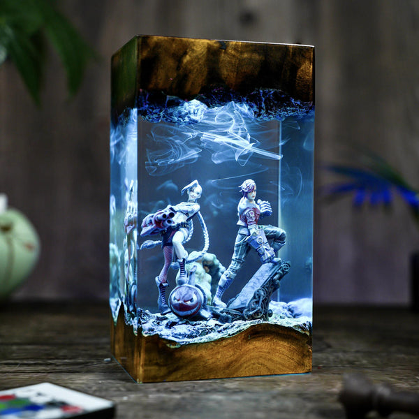 Jinx and Vi Arcane League of Legends Lamp