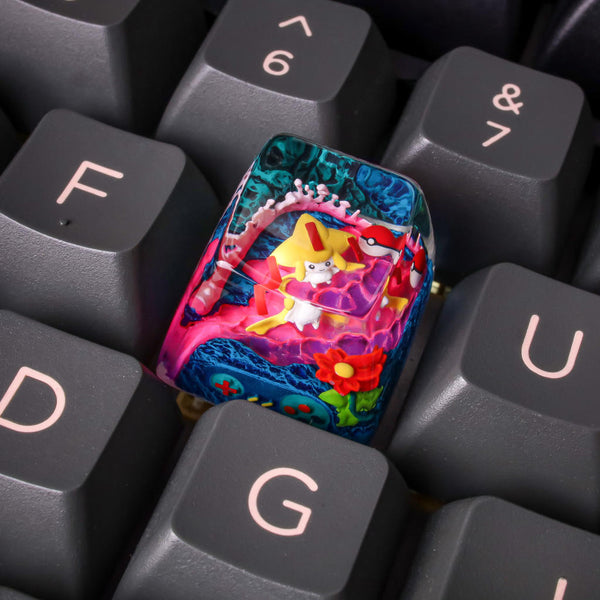 Jirachi Pokémon Artisan Keycap