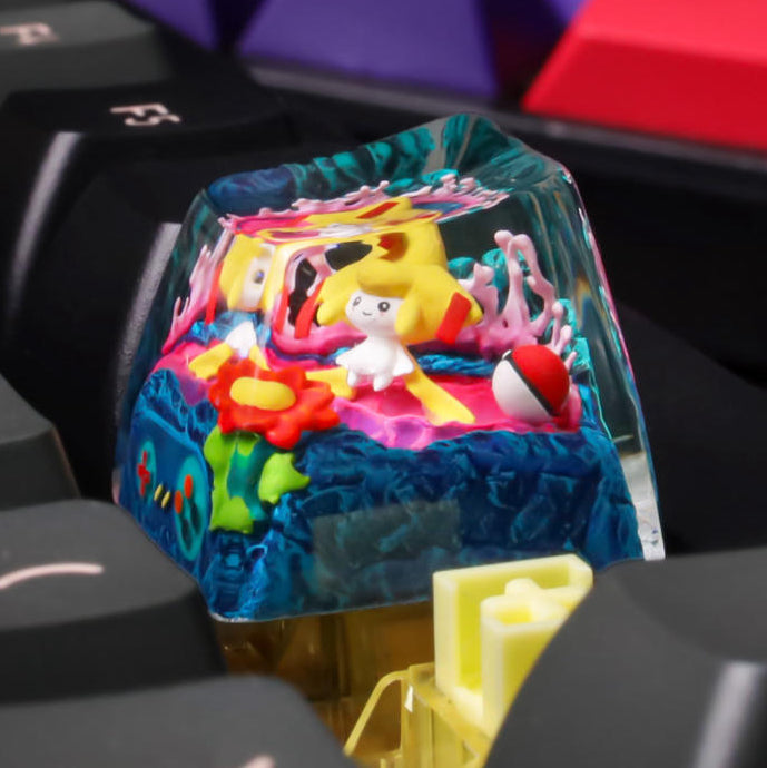Jirachi Pokémon Artisan Keycap