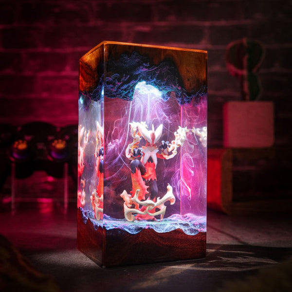 Handmade Mega Blaziken Resin Light