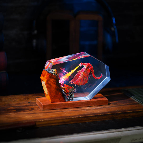 Meleys Dragon Breathing Fire Lamp