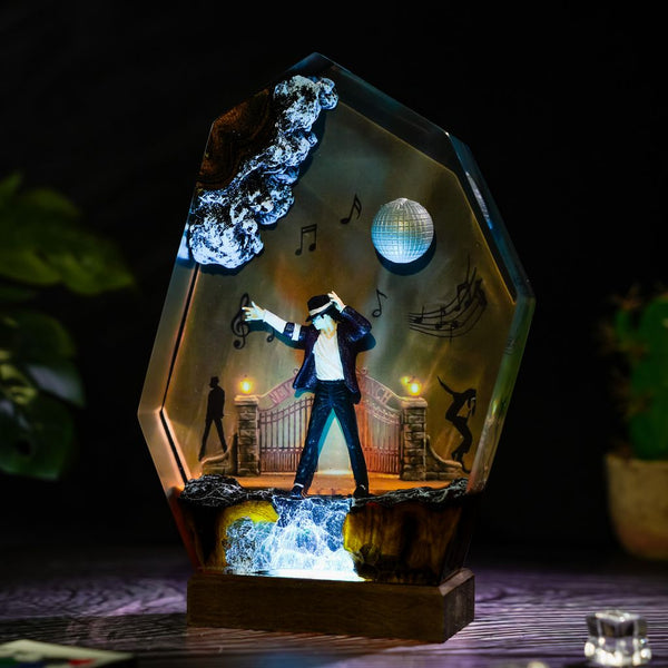 Michael Jackson Resin Lamp