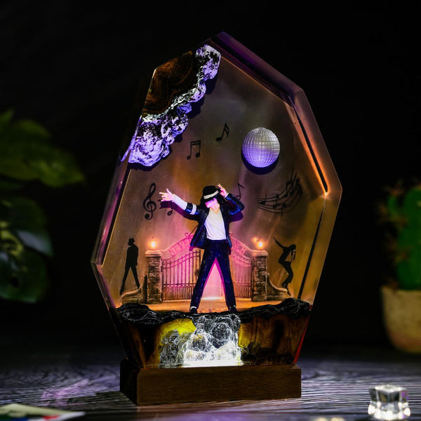 Michael Jackson Resin Lamp