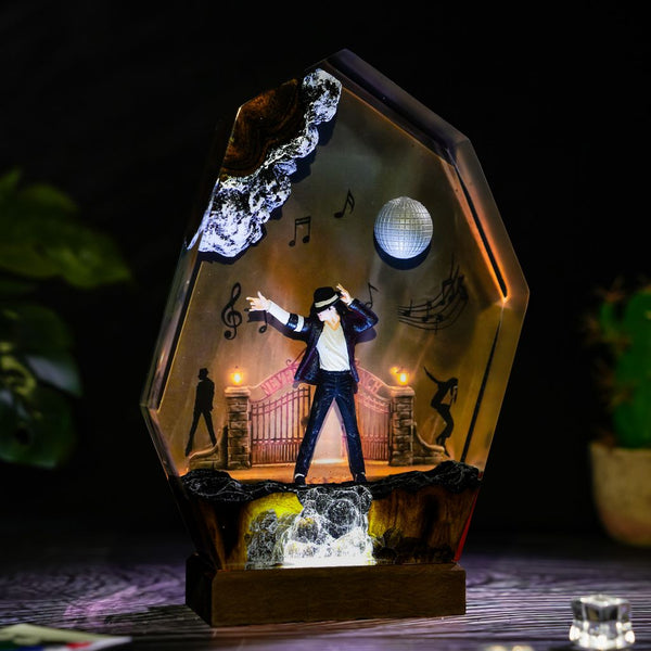 Michael Jackson Resin Lamp