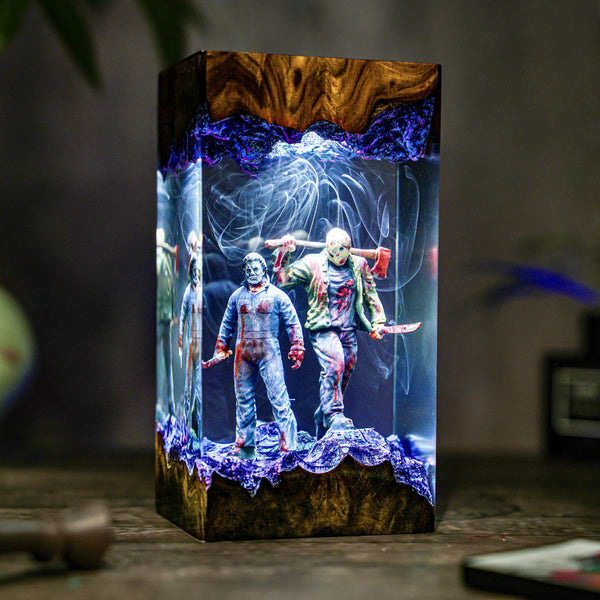 Michael & Jason Halloween Lamp