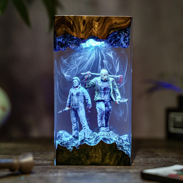 Michael & Jason Halloween Lamp
