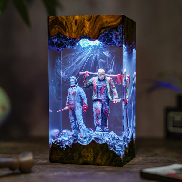 Michael & Jason Halloween Lamp