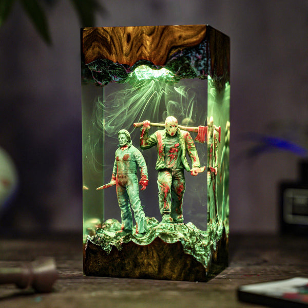 Michael & Jason Halloween Lamp