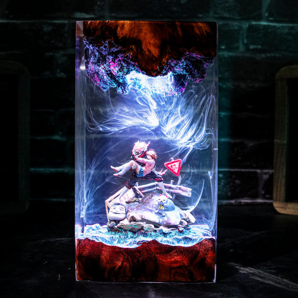 Momo Ayase and Okarun Dandadan Lamp