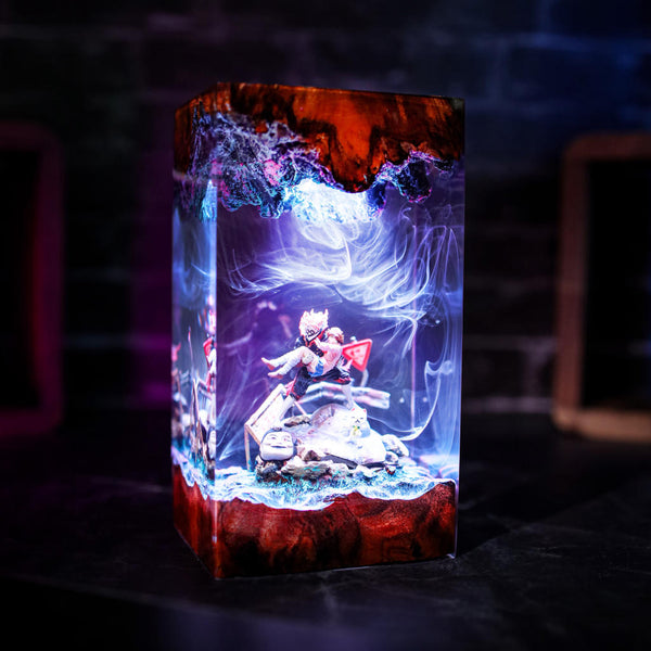 Momo Ayase and Okarun Dandadan Lamp