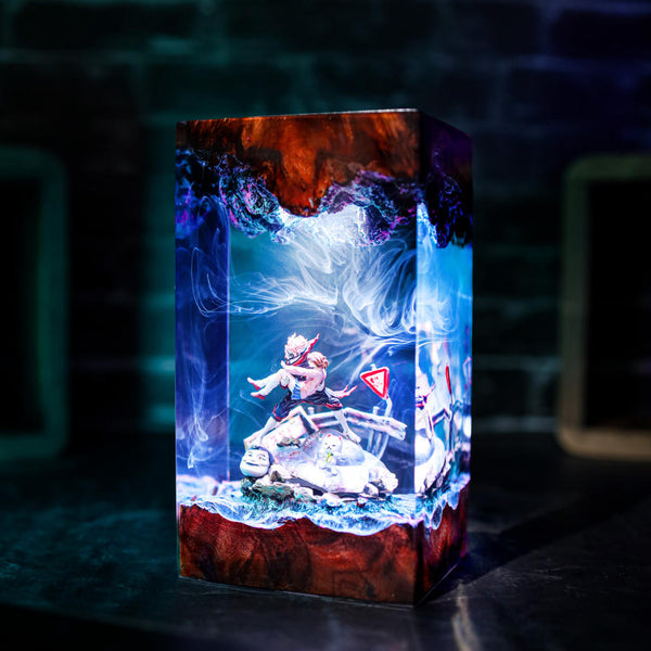 Momo Ayase and Okarun Dandadan Lamp